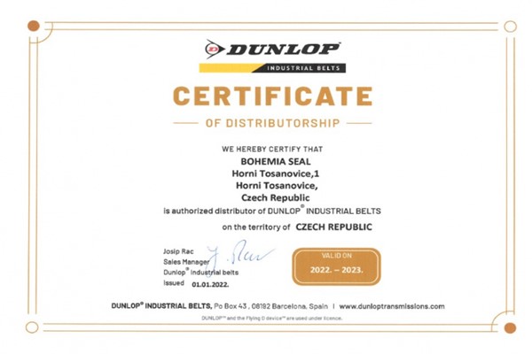 Dunlop authorized distributor